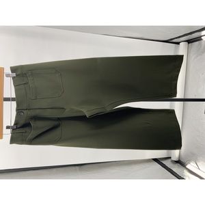 Quince Olive Green Wide-Leg Pants
